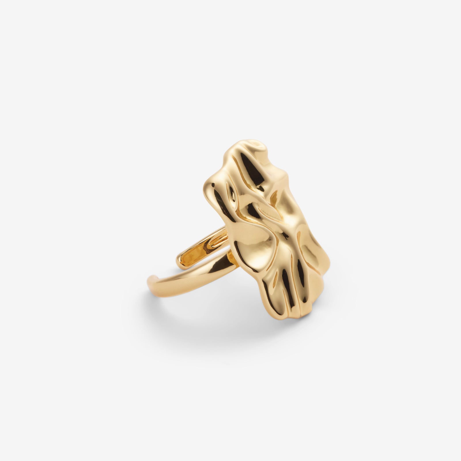 Roosa | Gold-Plated Wavy Ring